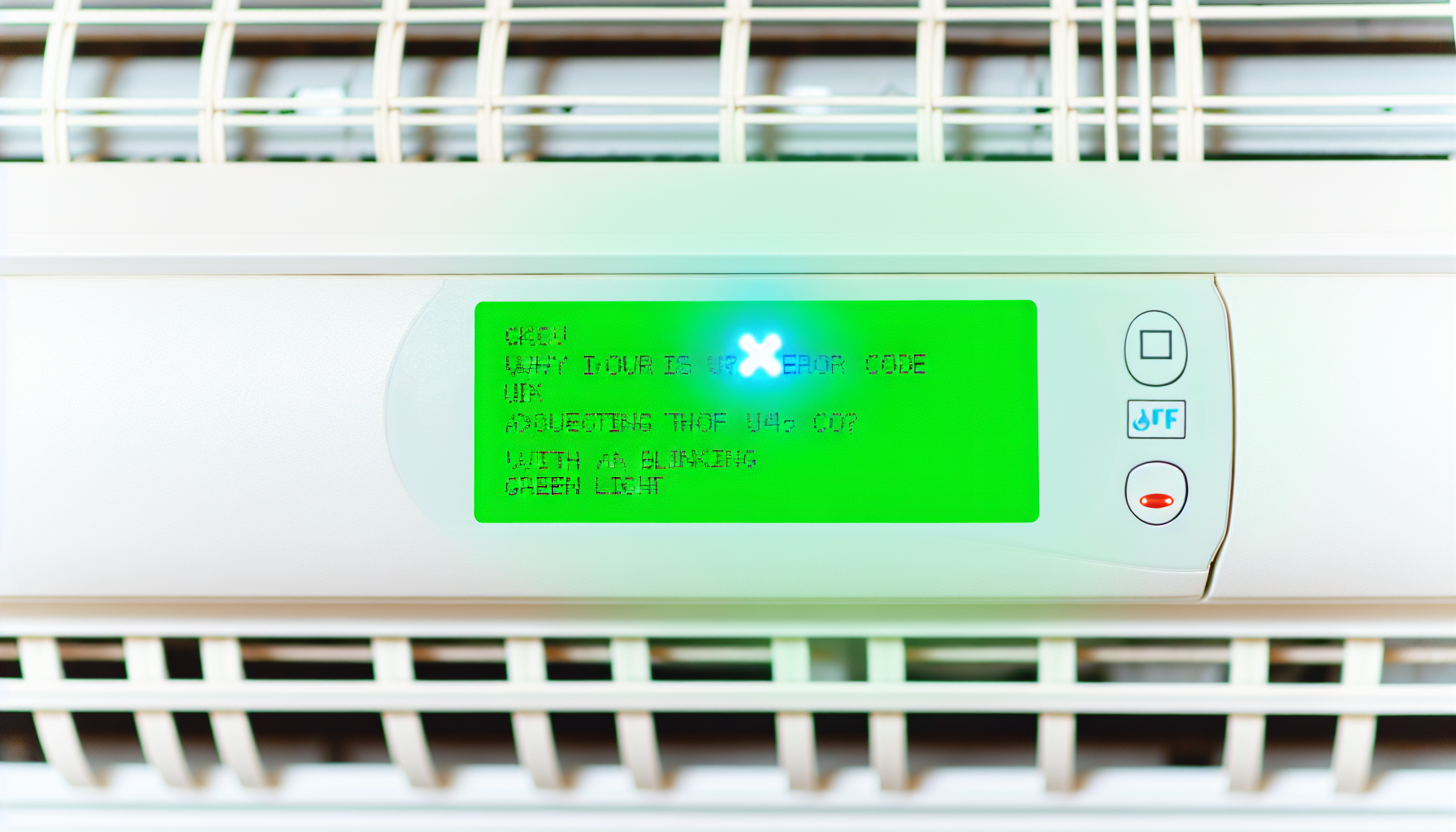 Pourquoi votre climatisation Daikin affiche-t-elle le code erreur U4 avec un voyant vert clignotant ?