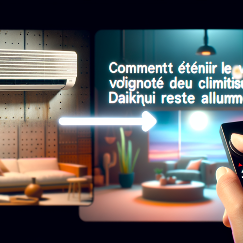 Comment éteindre le voyant clignote de votre climatiseur Daikin qui reste allumé ?