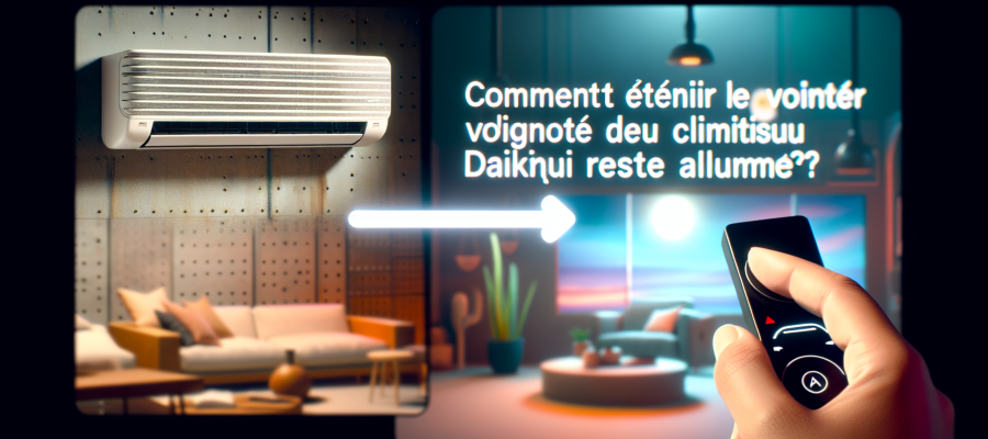 Comment éteindre le voyant clignote de votre climatiseur Daikin qui reste allumé ?